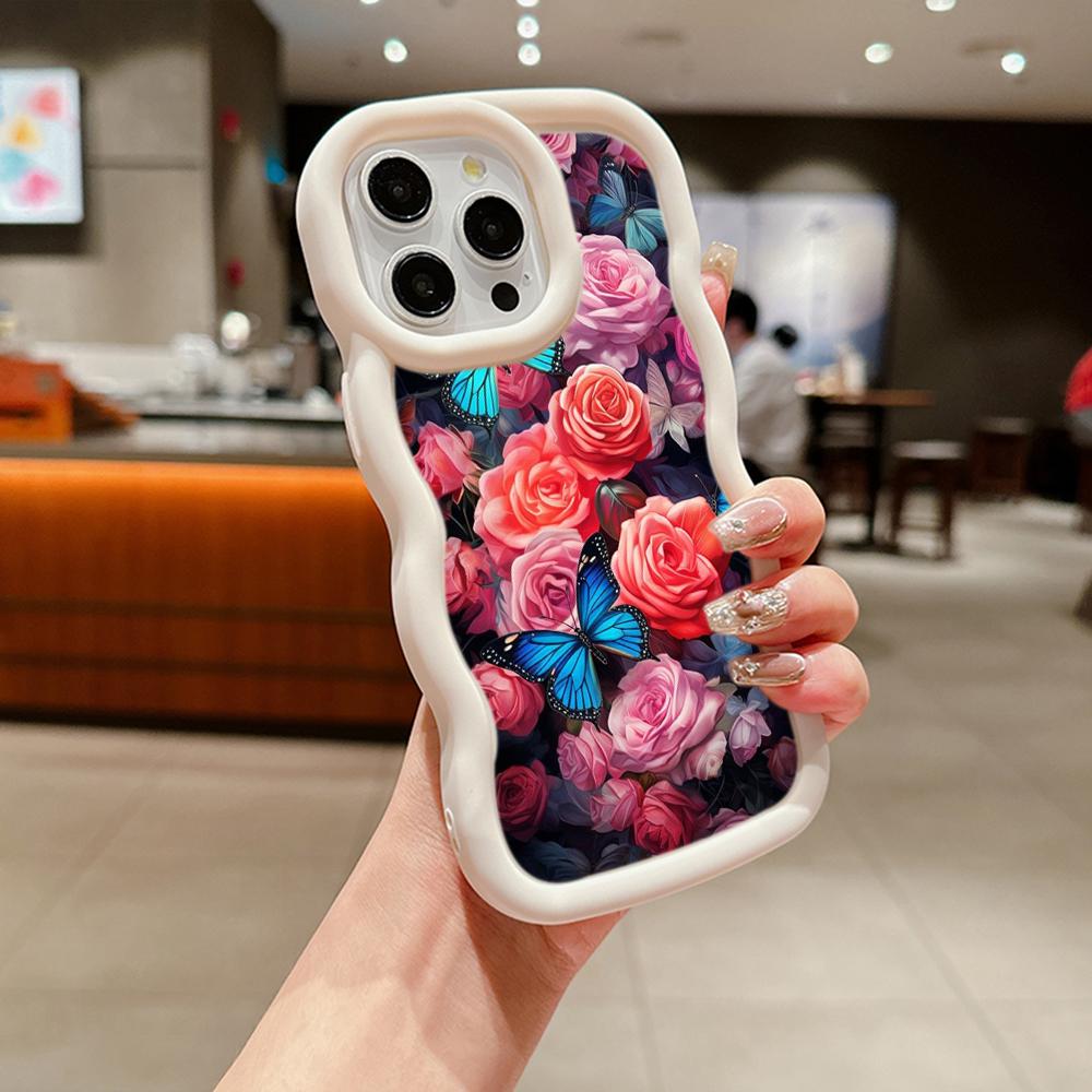 Мягкий чехол из ТПУ Macaron для телефона Xiaomi Poco X3 X5 X6 M6 Pro Redmi 10C 12C 13C Redmi Note 9 10 11 12 13 Pro 10s 11s 12s, чехол Ae63 с бабочкой и цветком