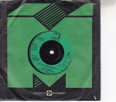 7-дюймовая пластинка DAN MCCAFFERTY - What'cha Gonna Do About It TOP47 Mountain 1979 UK Поп Б/У