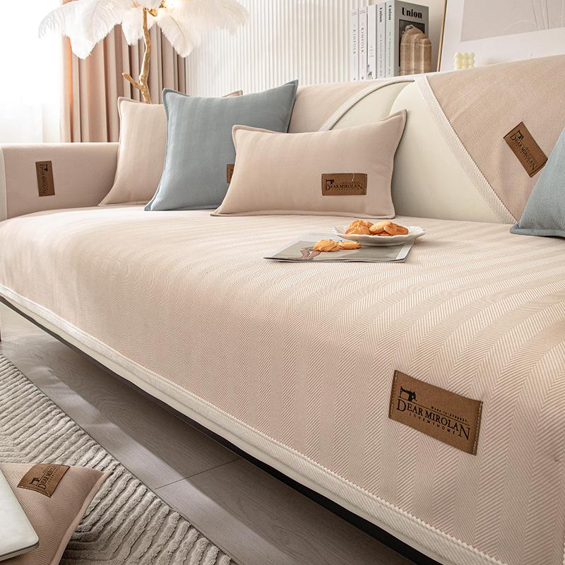 INS стиль диванная подушка четыре сезона универсальный простой современный чехол для дивана ткань нескользящий чехол для дивана ткань спинка