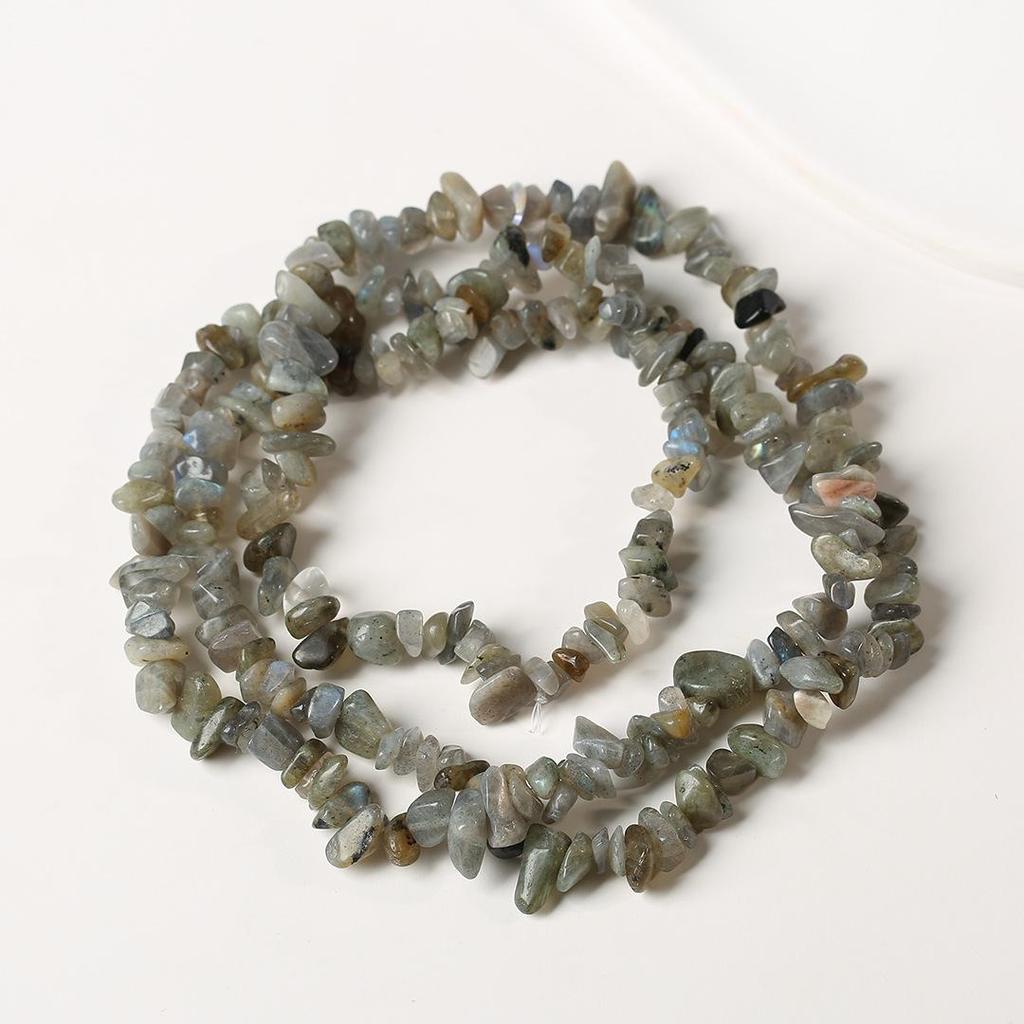 Ожерелье из натурального аметиста, 80 см - Полированные, Неправильные полоски для изготовления украшений и браслетов своими руками