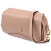Stylish Women's Bag with a Flap Made of Genuine Leather Vintage Bag 22432 Beige