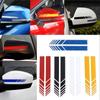 2 шт./компл. наклейка на автомобиль не выцветающая модная цветная полоса наклейка на автомобиль гоночные полоски боковое зеркало заднего вида декор наклейка на автомобиль универсальная