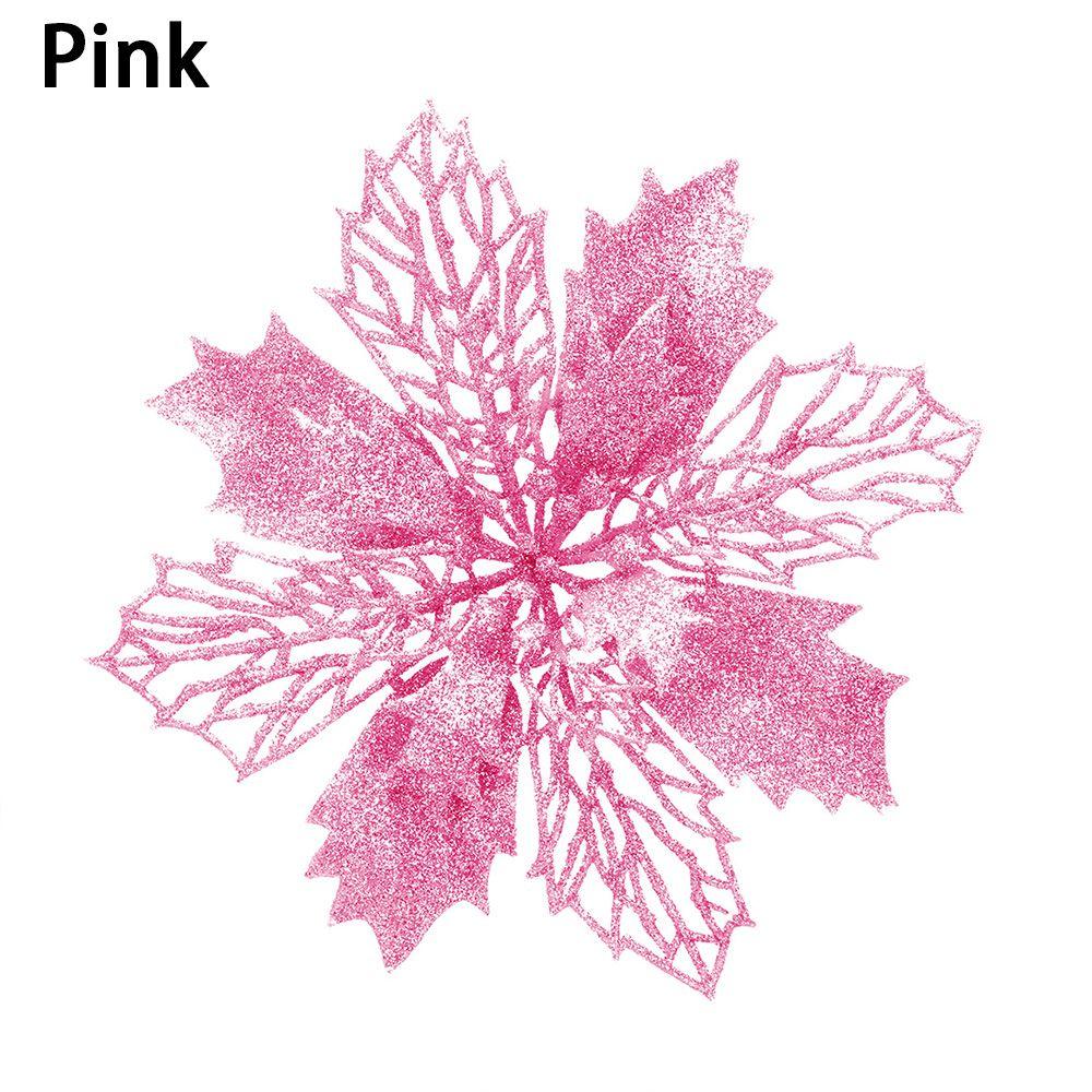New Year Decor Christmas Flowers Fake Flowers Home Xmas Ornaments Christmas Tree Decorations