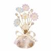 Colorful Crystal Flower Decoration Creative Car Ornaments Mini Crystal Glass Flowers  Table Decor