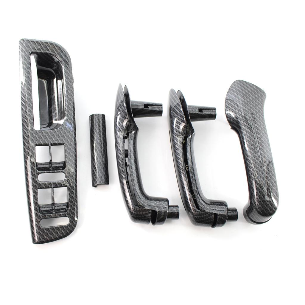 5 шт. Накладки на внутренние ручки дверей из углеродного волокна для VW Je1tta Golf MK4 1999-2004