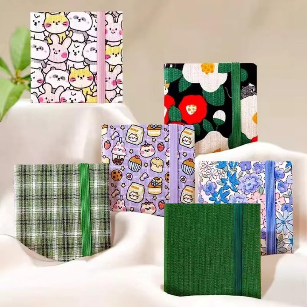 Flower Mini Fabric Watercolor Book Colorful Mini Watercolor Painting Book Painting