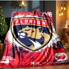 Panthers Team Spirit Blanket Flannel Throw for Sofa, Indoor, Camping, Living Room, Office, Chair, And Bed Soft Birthday Gift
