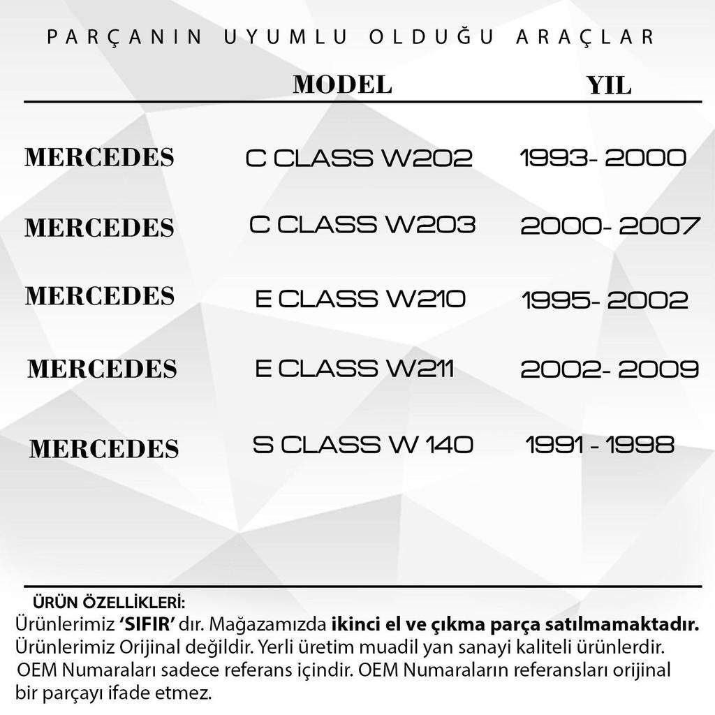 Накладка люка на крышу для Mercedes C-Class (W202-W203)- БЕЖЕВЫЙ, 2 комплекта