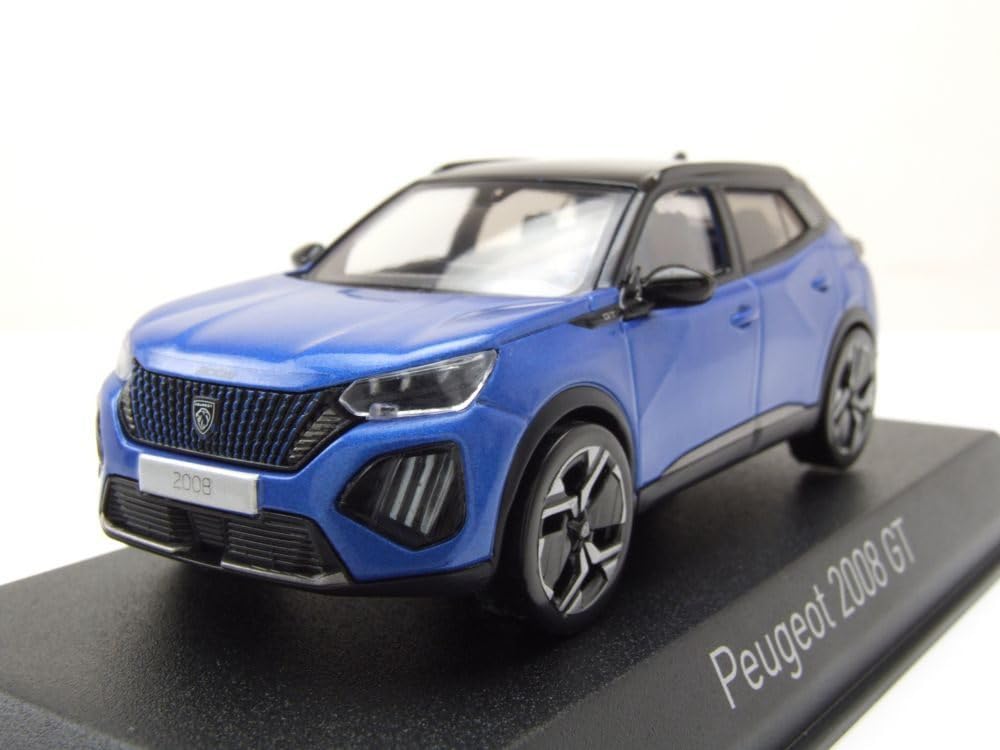 NOREV Peugeot 2008 GT 2024 1/43 Scale Diecast Model Car (Blue) [Parallel Import]