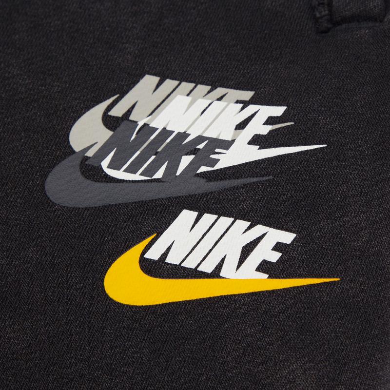 Nike Printed Logo Solid Color Drawstring Casual Shorts Men Bottoms Black DV3315-010