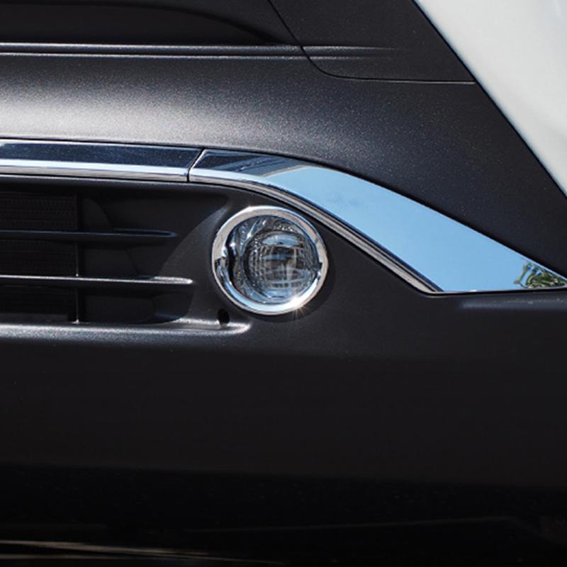 Хромированная передняя решетка воздуховыпускного отверстия, украшение для Toyota Harrier Venza XU80, передняя противотуманная фара, накладка