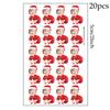 Персонализированные рождественские наклейки для запечатывания, индивидуальный топпер для торта с детским лицом, персонализированный смешной баннер с рождественским человечком, принадлежность для новогодней вечеринки