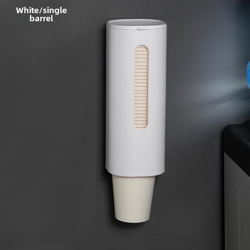 Водонепроницаемый держатель для бумажных стаканов с двойной трубкой большой емкости - одноразовый и пылезащитный для домашнего использования или общественного питания