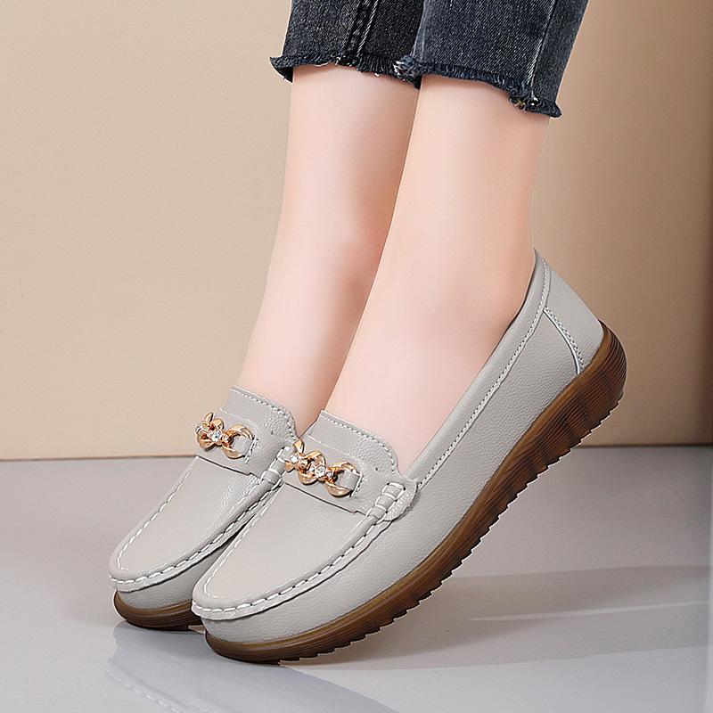 Женские мягкие мокасины Slip on Casual Elegant Summer Driving Shoes Office Business Moccasins for Mother