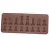 Mini Chess Shaped Ice Chocolate Sugar Cake Decor Silicone Cube Tray Chess Mold Kitchen Tool