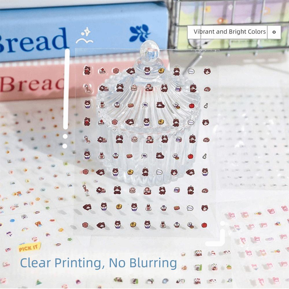 24Pcs/Set Self Adhesive Nail Sticker Soft Embossed Cartoon Stickers for Nail Art Decoration