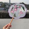 Chinese Style Chinese Style Fan with Pendant Silk Fan HanFu Embroidery Fan  Home Decor