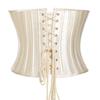 Бюстье и корсеты 24, корсет со стальными косточками, тренировочный корсет для талии, атласный корсет на шнуровке под грудью, парчовый корсет для похудения, формирователь тела