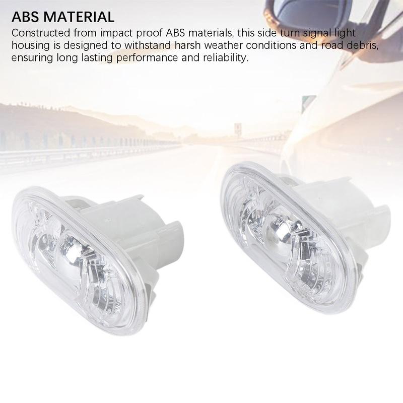 2 Pcs Side Turn Signal Light Lens 34301 SNW 003 Long Lifespan Easy tallation Replacement for FD2 2006 to 2011