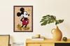 Yanoman Jigsaw Puzzle Silhouette Frame, Disney Mickey Mouse, with Exclusive Patterned Mount, Ornament Stickers, UV-Cut Cell Cover, Hanging Cord,