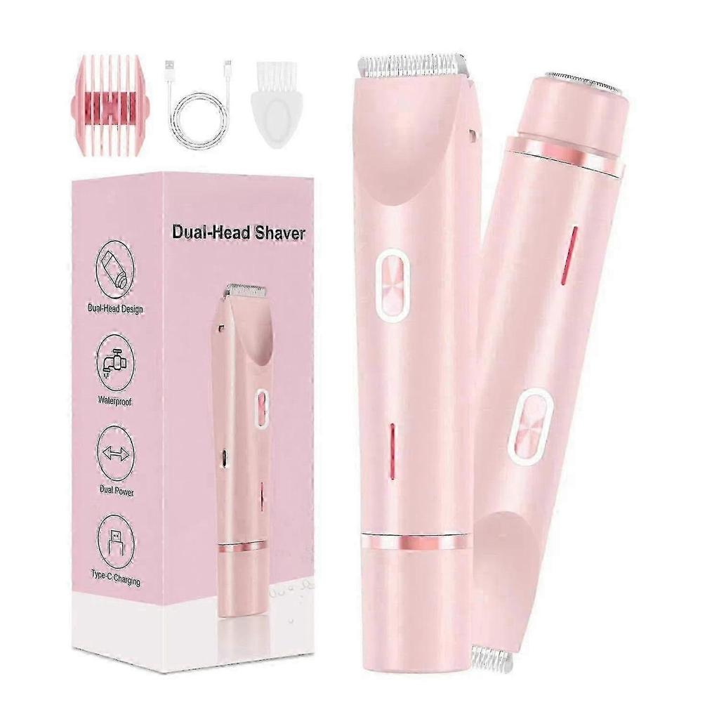 Bikini Trimmer, IPX7 Waterproof 2 - in - 1 Electric Razor with Type - C Charging, Painless for Sensitive Skin Grooming