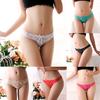 Seamless Low Rise Women G-String Thongs Floral Lace See-through Sexy Underwear