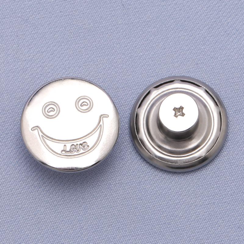 Регулируемые бесшовные металлические пуговицы для джинсовой ткани, съемная утягивающая талию волшебная кнопка