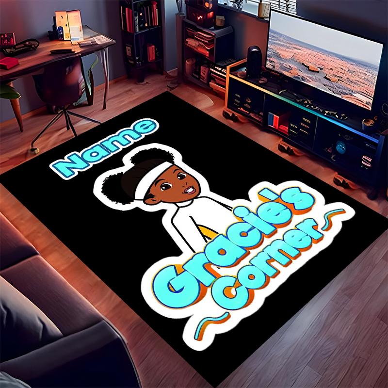 Custom personalization Gracies Corner Print Area Rug - Soft, Washable Non-Slip Indoor Mat,Living Room,Home&Office Decorative Rug