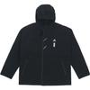 Wuji Series Logo Hooded Fleece-Lined Sports Jacket Men Outerwear Black HE5117