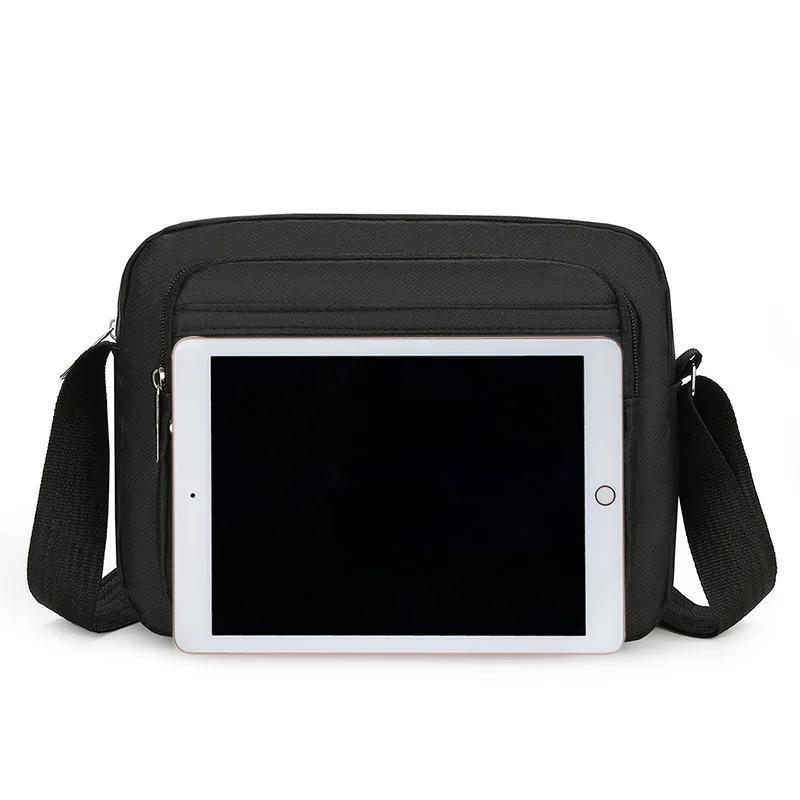 Большая вместительная мужская сумка на одно плечо, водонепроницаемый и износостойкий рюкзак с несколькими карманами для бизнеса