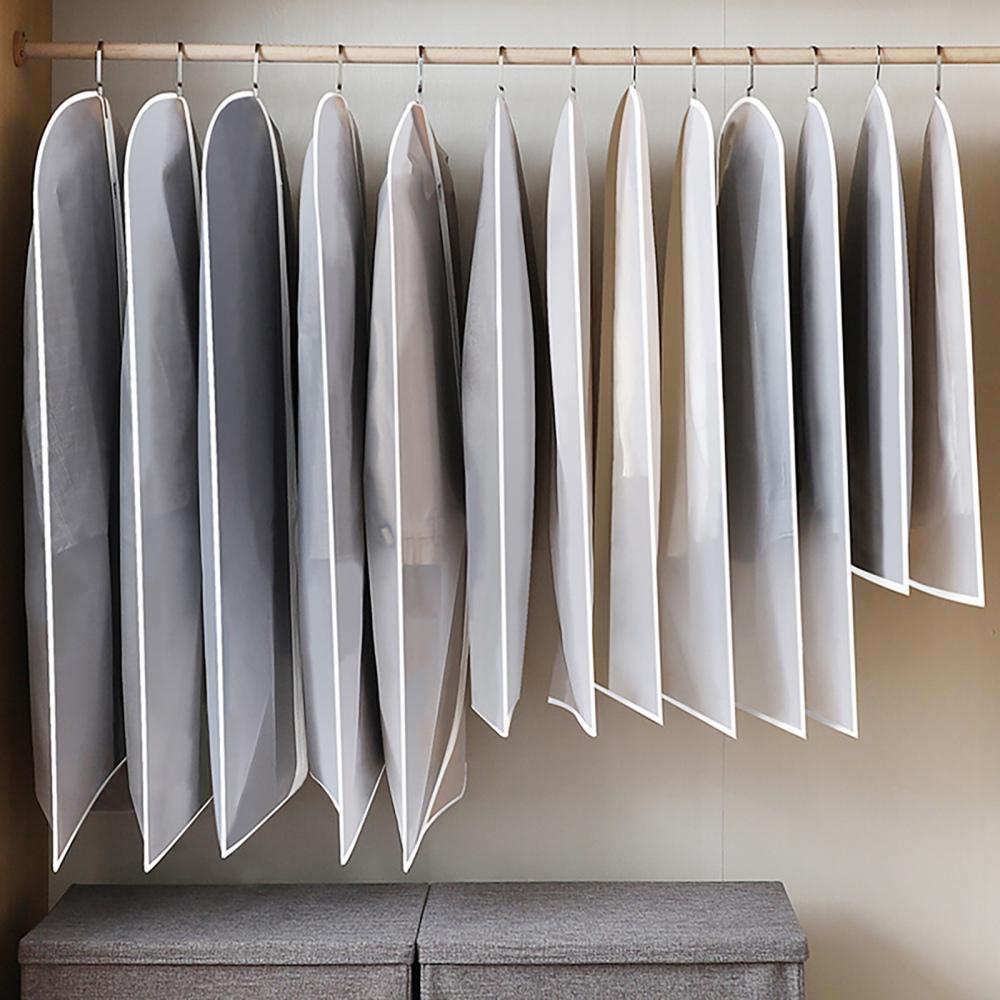 Пластиковая прозрачная одежда, пылезащитная сумка, сумка на молнии, подвесная сумка для хранения одежды