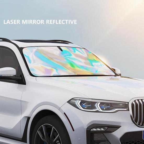 Car Windshield Sun Shade Protective Cover UV Resistant Simple Installation Universal Foldable Windshield Cover Sun Shade