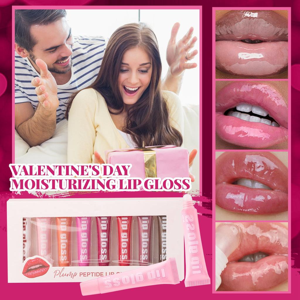 Fruity Long-lasting Moisturizing Lip Glaze Moisturizing Transparent 8-pack Moisturizing Lip Gloss Lip Makeup.