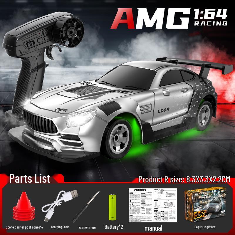 1:64 Мини-Высокоскоростная RC Дрифт-Машинка - Гоночная Модель-Украшение, Идеальный Праздничный Подарок для Мальчиков