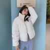 Autumn Winter Jacket Short Korean Corduroy Outerwear Women's Down Cotton Coat Parker  Casual Warm Female Student Coat