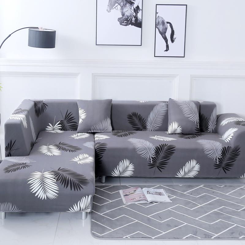 Geometric Corner Sofa Covers For Living Room Elastic Spandex Slipcovers Couch Cover Stretch Sofa Towel L Shape Need Buy 2pieces