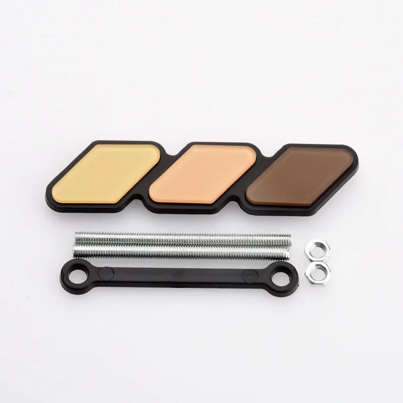 3 Colors Grille Badge Emblem For Toyota Tacoma Tundra 4Runner TRD Highlande Rav4 CHR Strip Air Inlet Auto Car Accessories