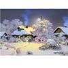 5D Diy Алмазная картина Снежная деревня Алмазная вышивка Крестом Домашний декор Подарки ручной работы