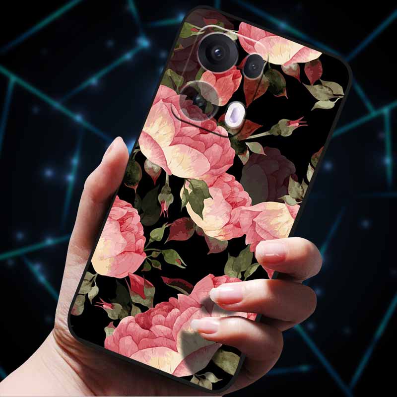 3D Цветочный тисненый чехол для OPPO Reno 13 Reno13 Pro 13F 5G, чехол из мягкого силикона для OPPO Reno13 Pro, задняя крышка