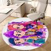 Коврик для стула K-pop Girls, Круглый ковер, Офисный ковер, Машинная стирка, Нескользящий, Подходит для гостиных, спален