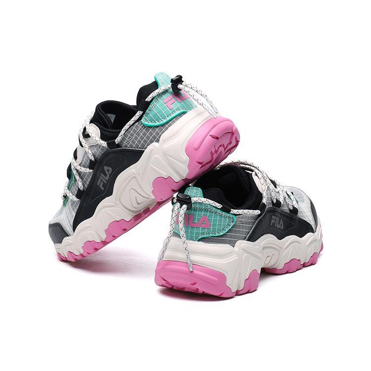 Fila Fusion Марафон Кожаная Ткань Синтетическая Кожа Ретро Универсальная Спортивная Одежда Устойчивая Низкие Кроссовки Повседневная Обувь Женская кроссовка T12W125202FBG