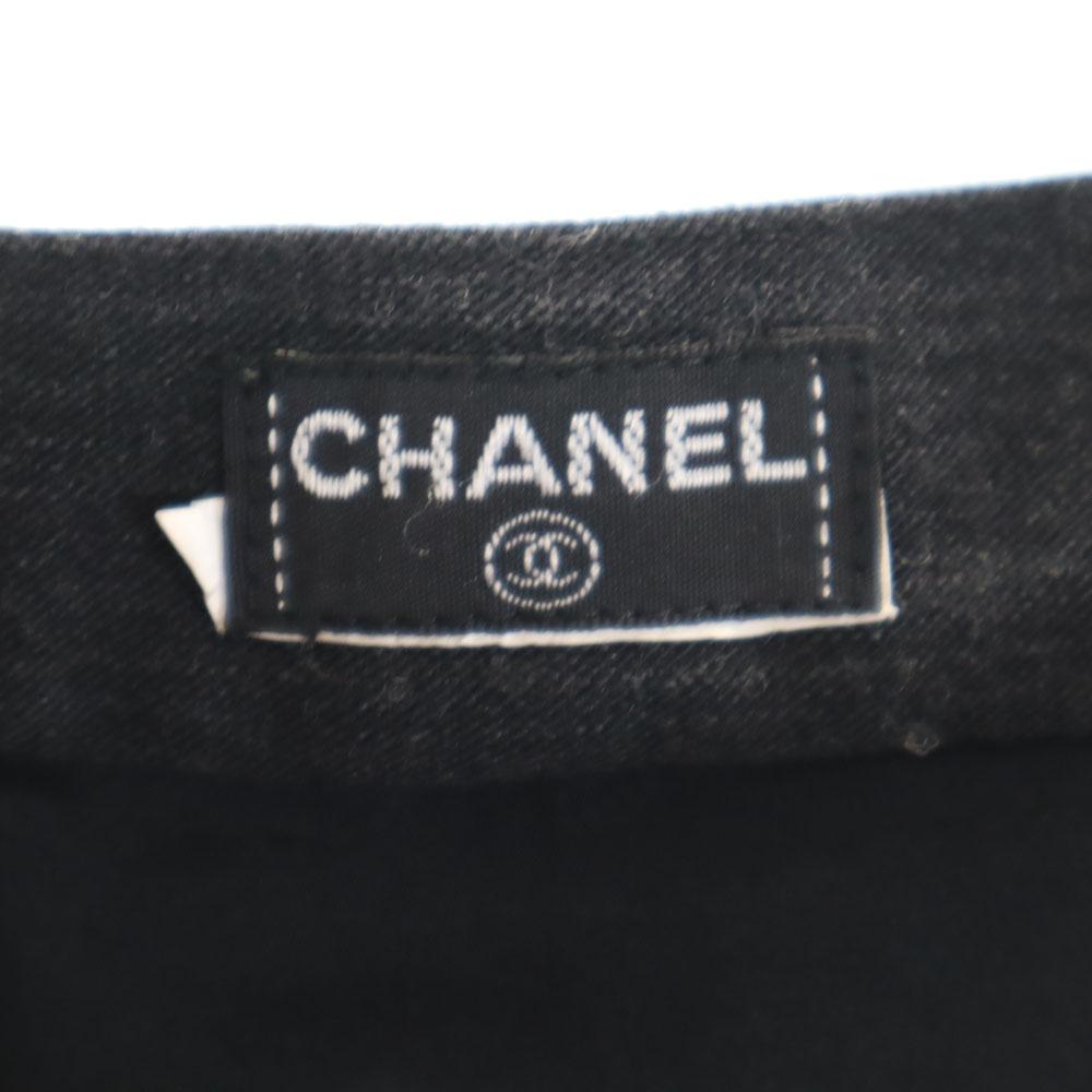 Chanel Юбка-карандаш средней длины Угольно-серая Женская Б/у