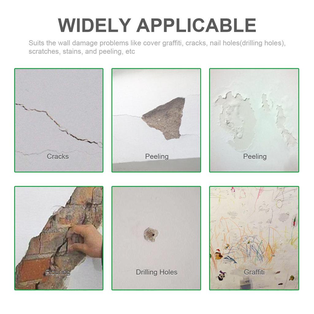 250g Drywall Repair Kit Wall Mending Agent Scraper Surface Repair Cream Instant Wall Plaster Repair Paste to Cover Holes Cracks Graffiti