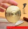 Retro Brass Mini Compass with Tai Chi Bagua Gyroscope Handle