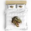 Cartoon Dinosaur Duvet Cover with Pillow Case Custom 3pcs Bedding Set Quilt Cover Double Bed Home Textile