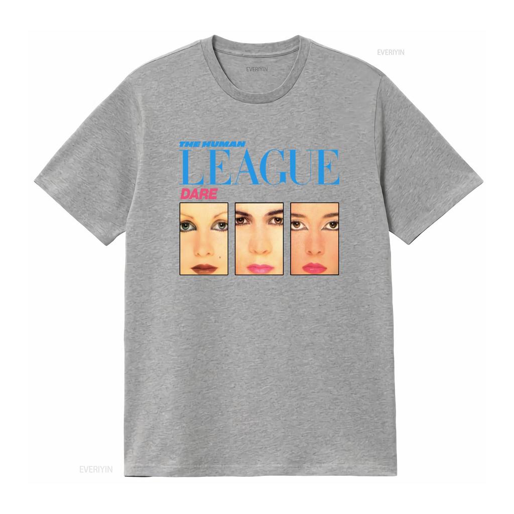 Mens Human League Dare Print T Shirt Small Retro Style vintage Washed fashion designer clothes graphic Casual Slightly Unisex