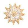 New Copper And Cubic Zirconia Flower Pins & Brooches For Women Collar Jewelry Summer Fashion Accessories