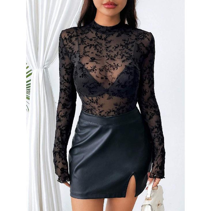 Весна и осень новый женский универсальный длинный рукав повседневный деловой дорожный элегантный комфорт сексуальный низ рубашка топ