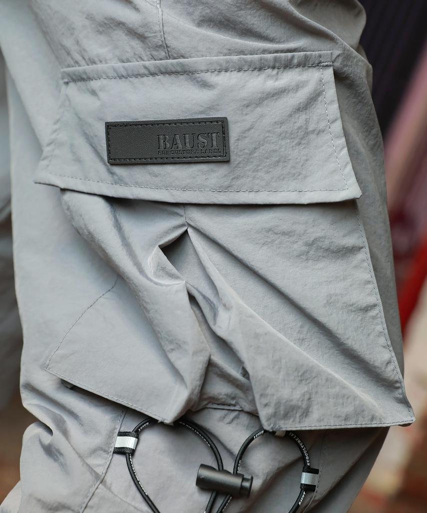 BAUST Logo String Active Cargo Pocket Jogger Pants [Gray]