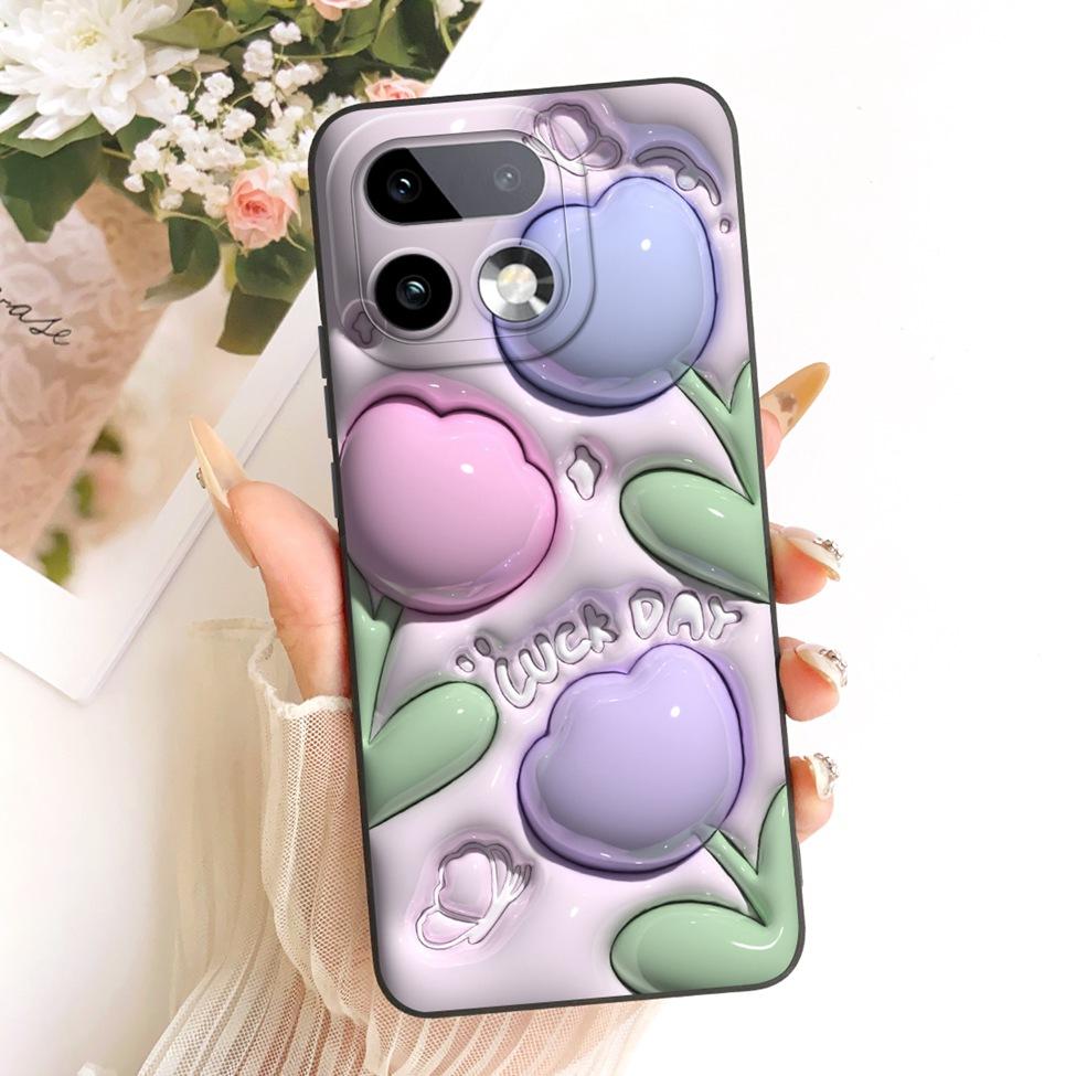 Чехол для телефона Realme 16 Pro Plus RMX5131 Чехол для Realme 16 Pro+ Силиконовый Роскошный Модный Милый Мультяшный Расписной Корпус